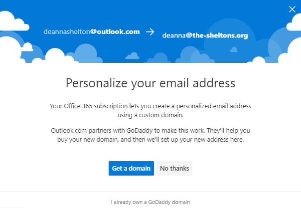 Personalize your email address